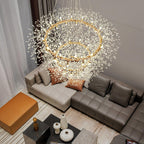 Lustra Chandelier Dandelion Round Stainless Steel