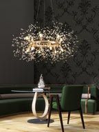 Lustra Chandelier Dandelion Round Stainless Steel