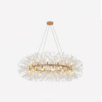 Lustra Chandelier Dandelion Round Stainless Steel