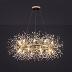 Lustra Chandelier Dandelion Round Stainless Steel