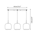 Valentina Minimalist Pendant Light Glass Smoke Gray - image 24