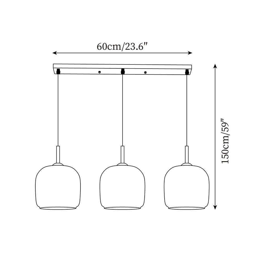 Valentina Minimalist Pendant Light Glass Smoke Gray - image 24