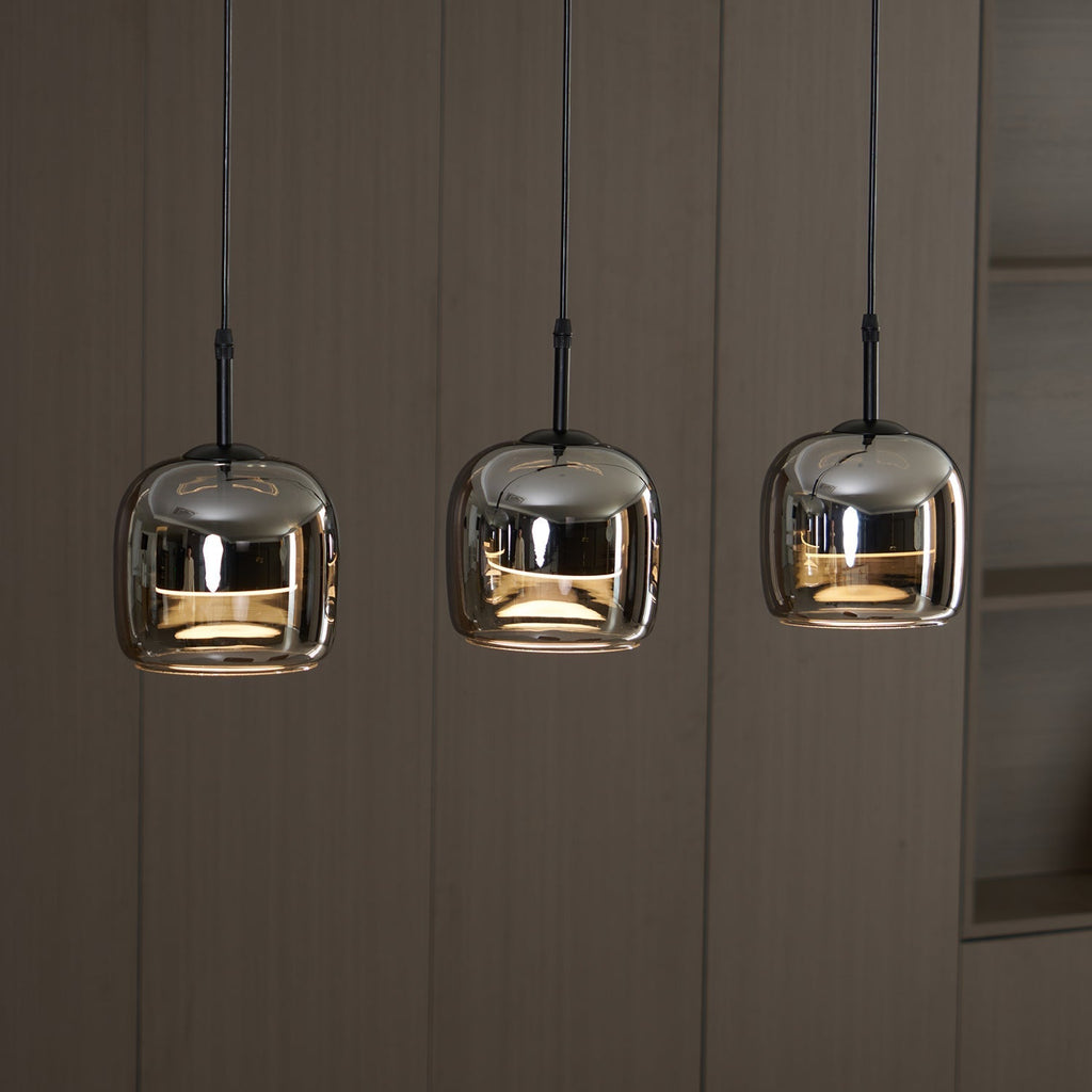 Valentina Minimalist Pendant Light Glass Smoke Gray - image 16