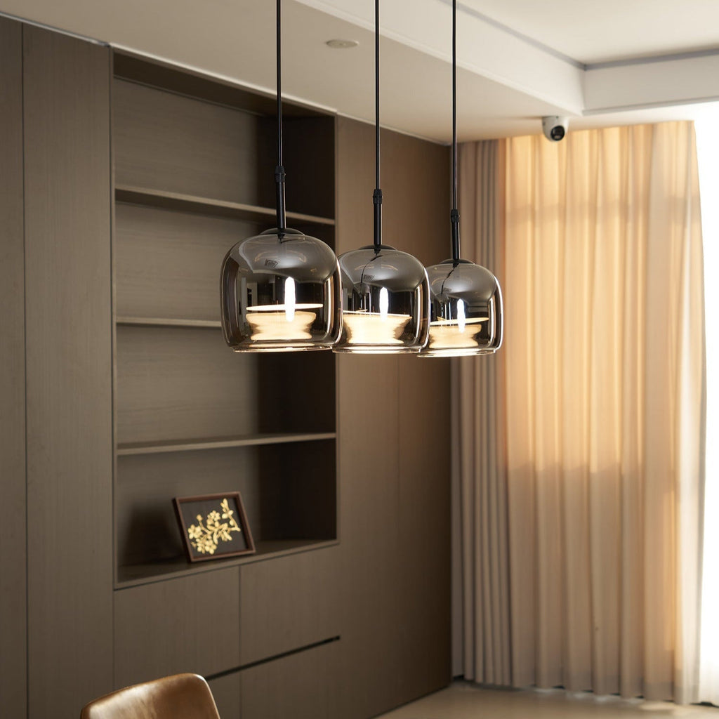 Valentina Minimalist Pendant Light Glass Smoke Gray - image 20