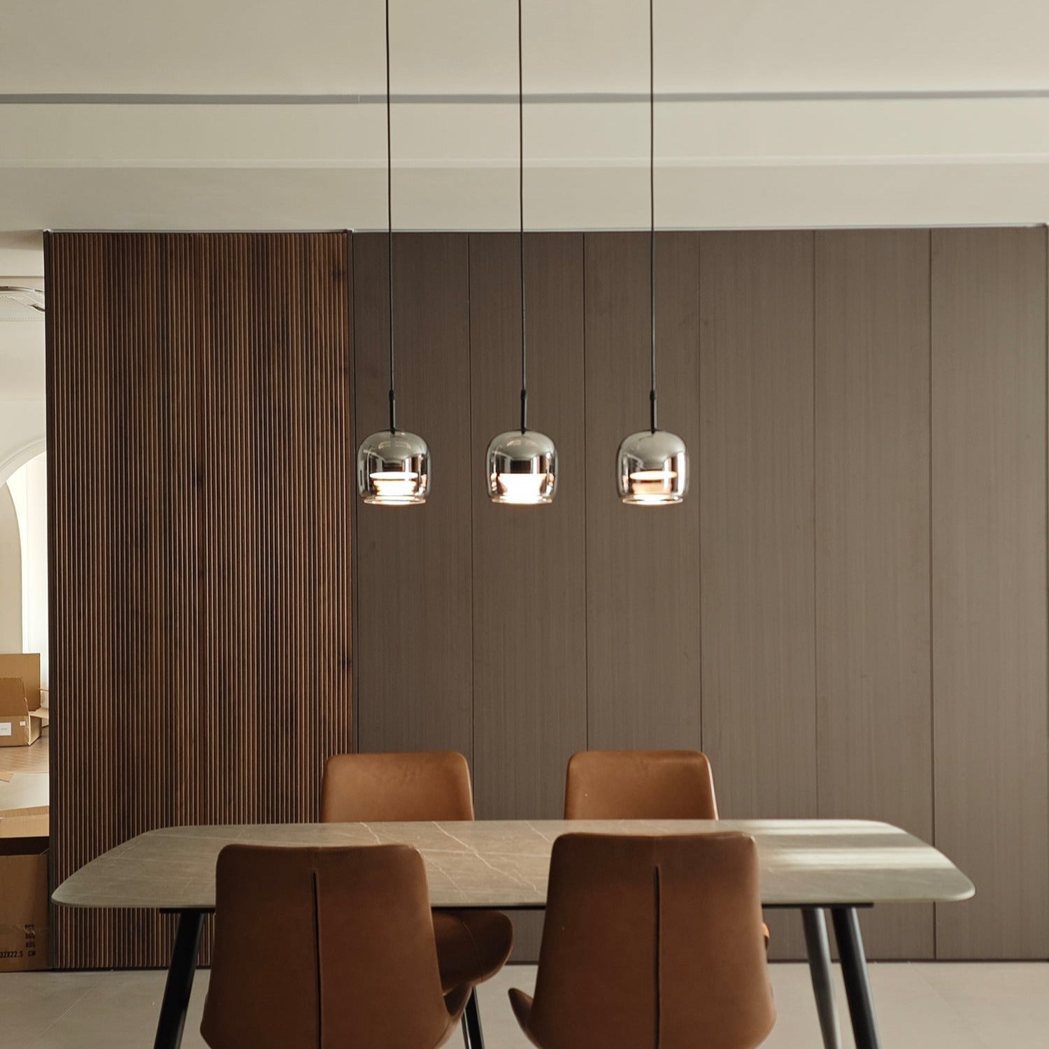 Valentina Minimalist Pendant Light Glass Smoke Gray - image 18