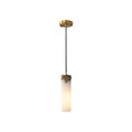 Quiver Modern Minimalist Brass Alabaster Pendant Light