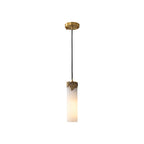 Quiver Modern Minimalist Brass Alabaster Pendant Light