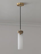 Quiver Modern Minimalist Brass Alabaster Pendant Light