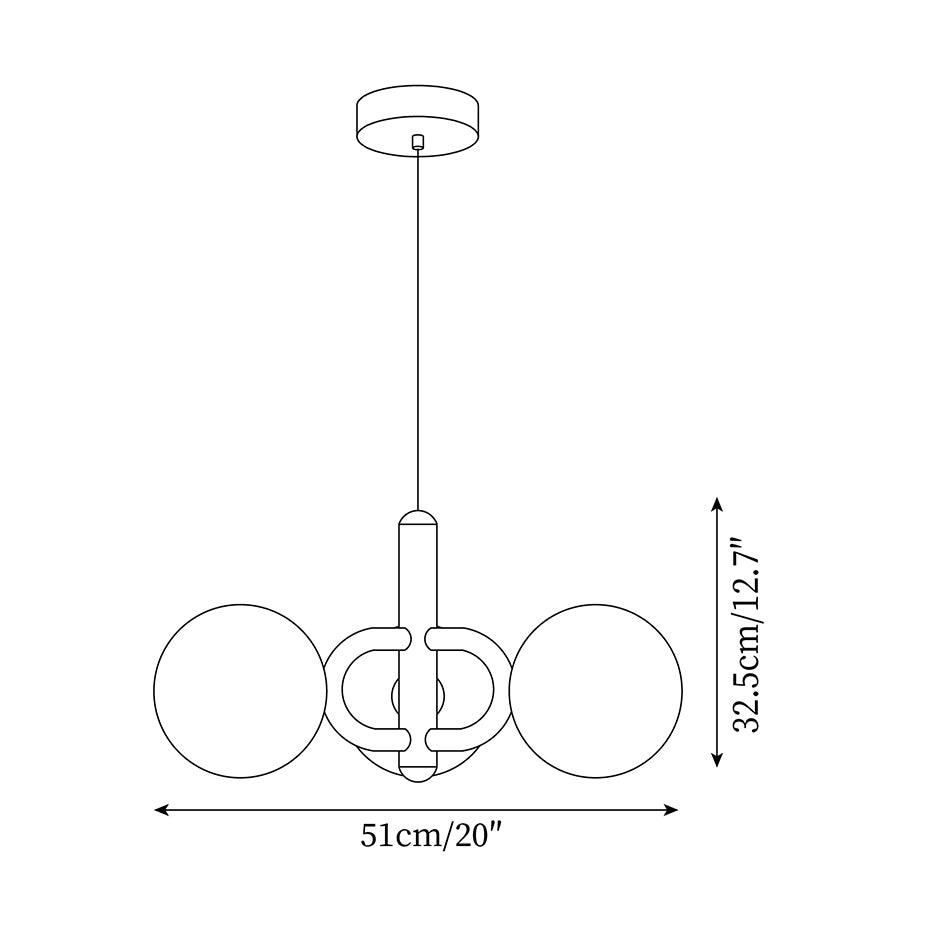 Astra  Minimalist   Pendant Light  Glass