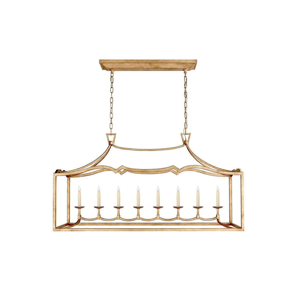 Ripple Modern Minimalist Classic Linear Brass Chandelier
