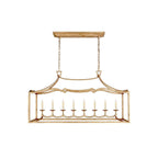 Ripple Modern Minimalist Classic Linear Brass Chandelier