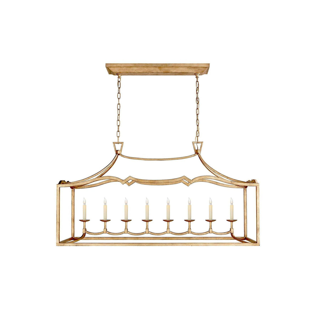 Ripple Modern Minimalist Classic Linear Brass Chandelier