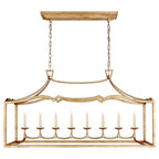 Ripple Modern Minimalist Classic Linear Brass Chandelier