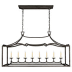 Ripple Modern Minimalist Classic Linear Brass Chandelier
