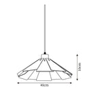 Delfina Pendant Lamp Wood Panel Wabi-Sabi Organic