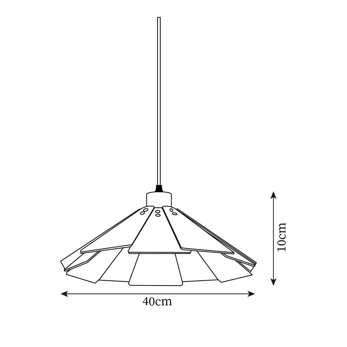 Delfina Pendant Lamp Wood Panel Wabi-Sabi Organic