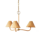 Delphine Elegance Natural Woven Rattan Chandelier