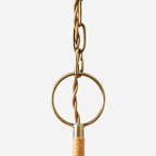 Delphine Elegance Natural Woven Rattan Chandelier