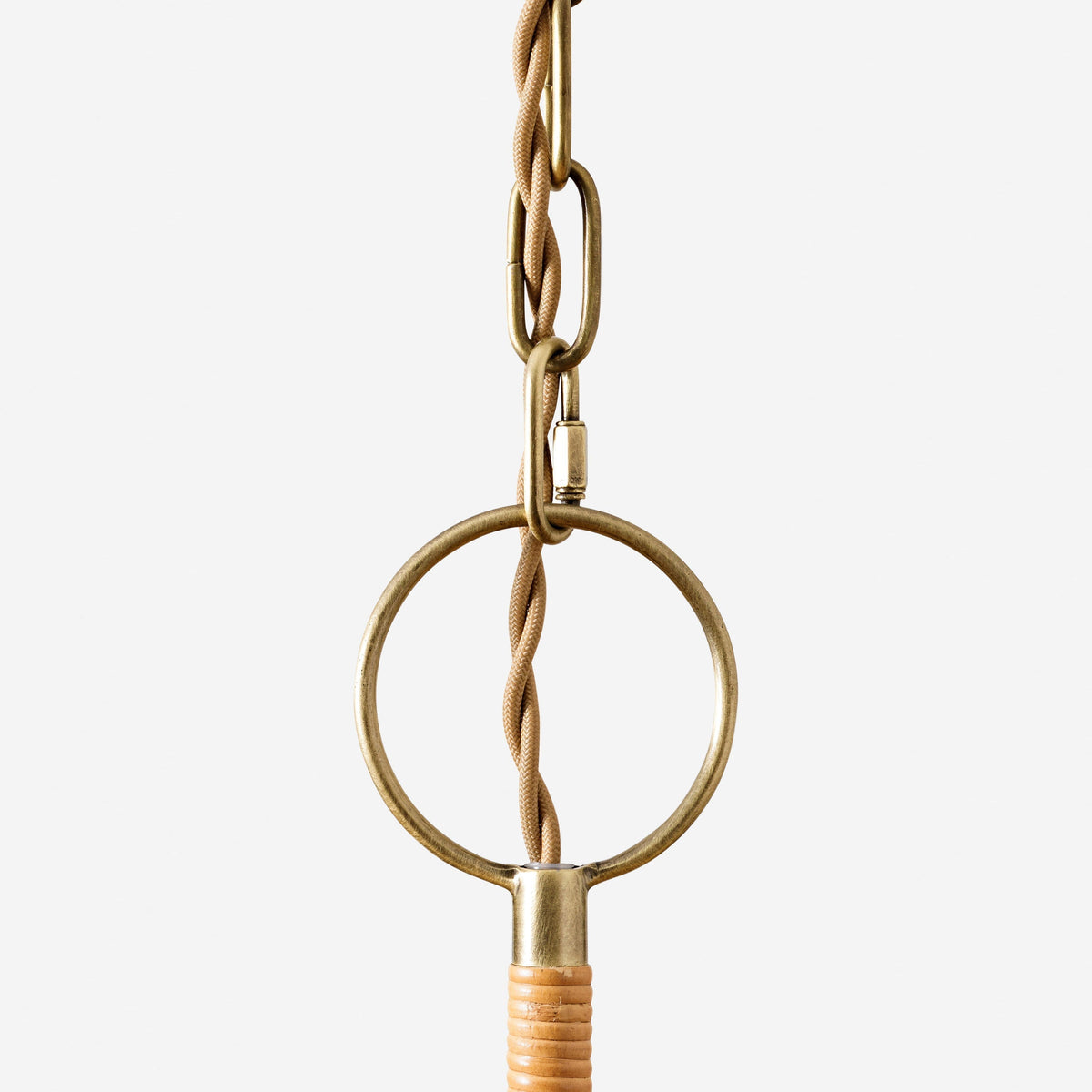 Delphine Elegance Natural Woven Rattan Chandelier