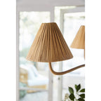 Delphine Elegance Natural Woven Rattan Chandelier
