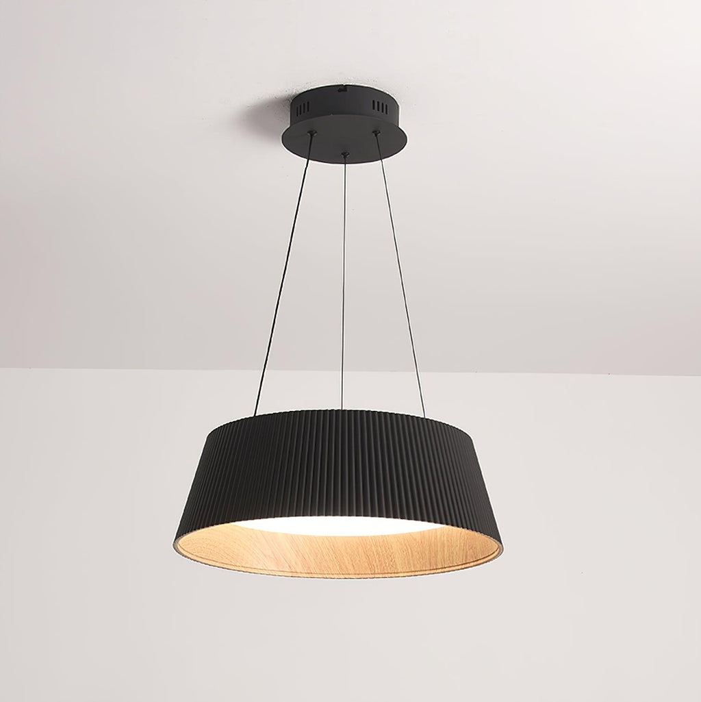 Delta Pendant Lamp Low Profile Wood Interior