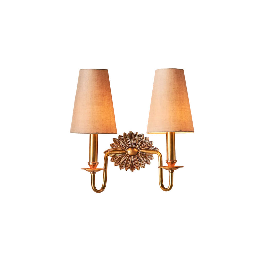 Silva Floral Backplate Wall Lamp