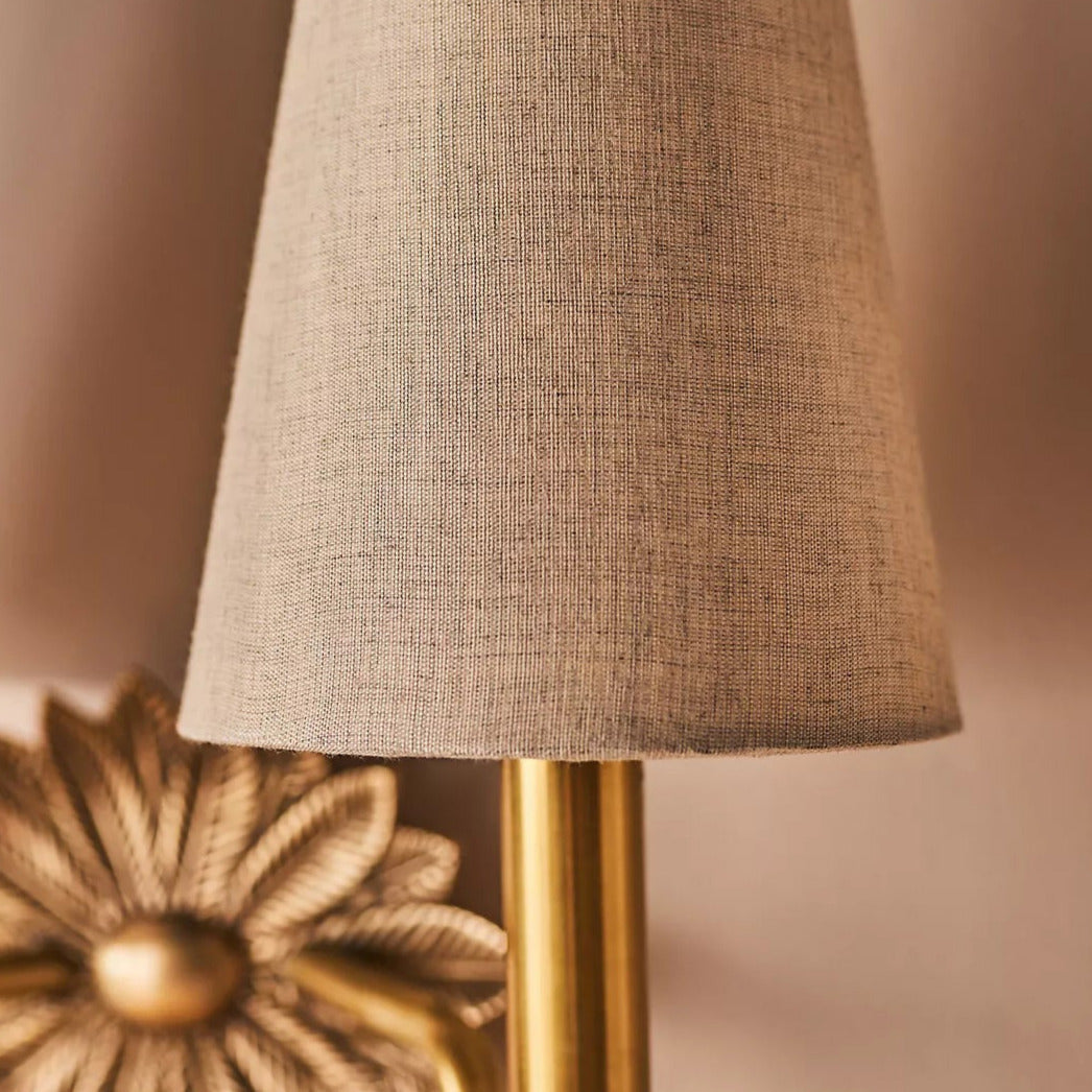 Silva Floral Backplate Wall Lamp