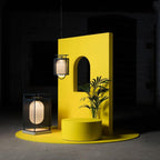 Solara Pendant Lamp Mesh Cylinder Brass Accent Industrial