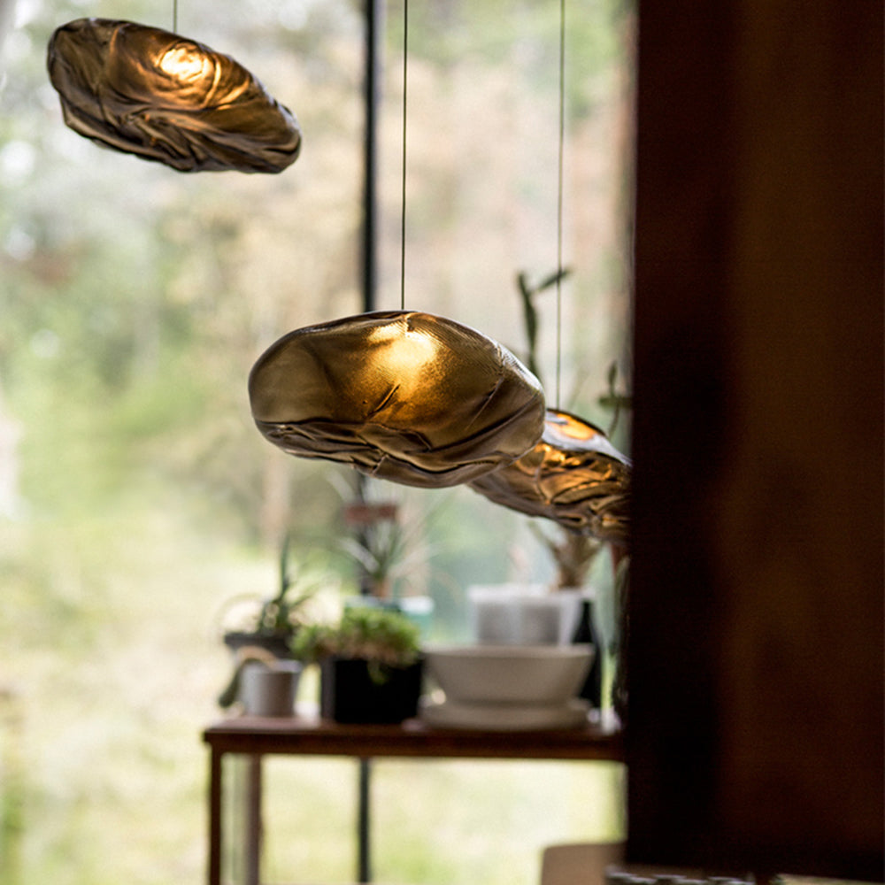 Avi Minimalist Spherical /Glass Pendant Light, 3 Color