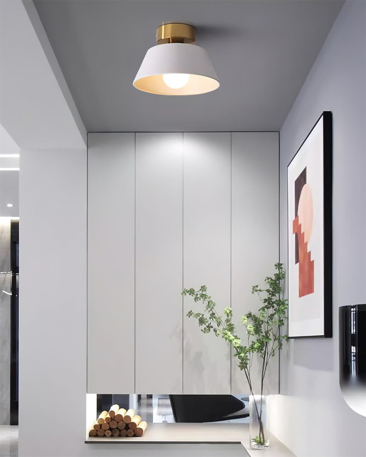 Ceiling Light Canopy Modern Flush Mount Fixture Minimalist