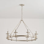 Unite Vintage Industrial Round Gold Chandelier