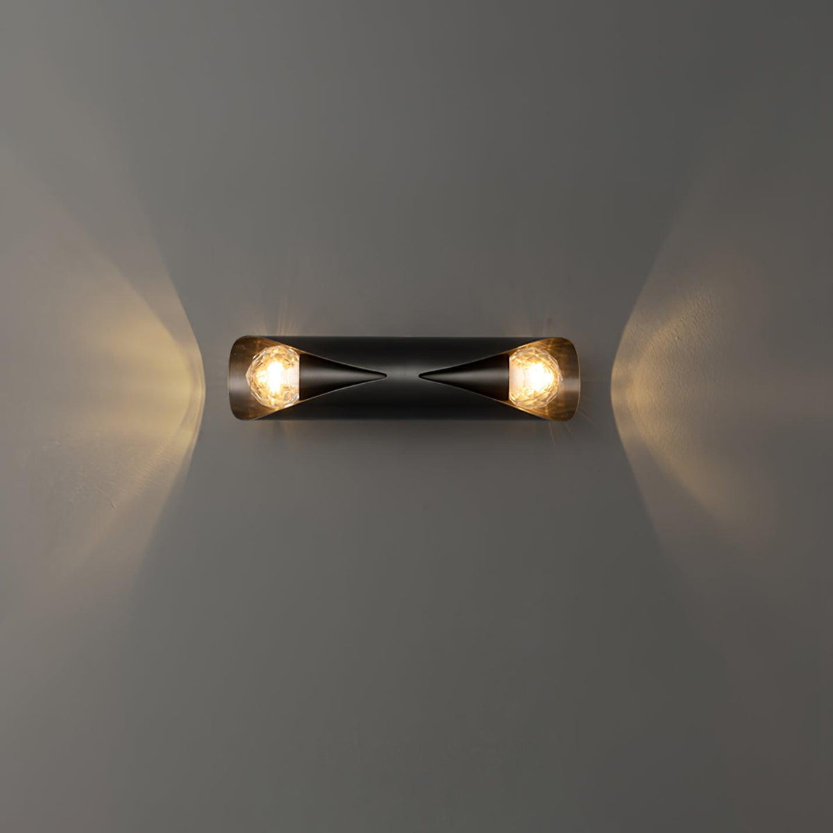 Avynila Modern Minimalist Diamonds Brass Wall Lamp