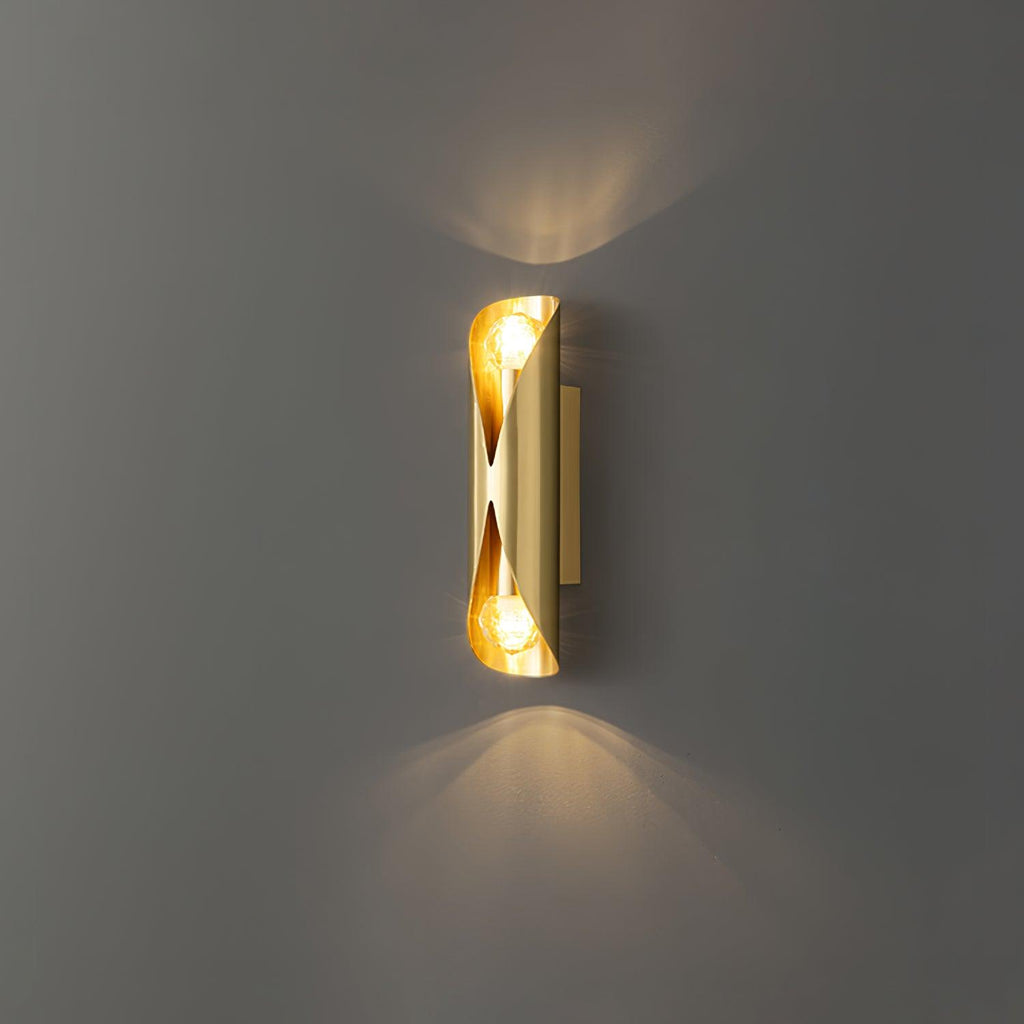 Avynila Modern Minimalist Diamonds Brass Wall Lamp