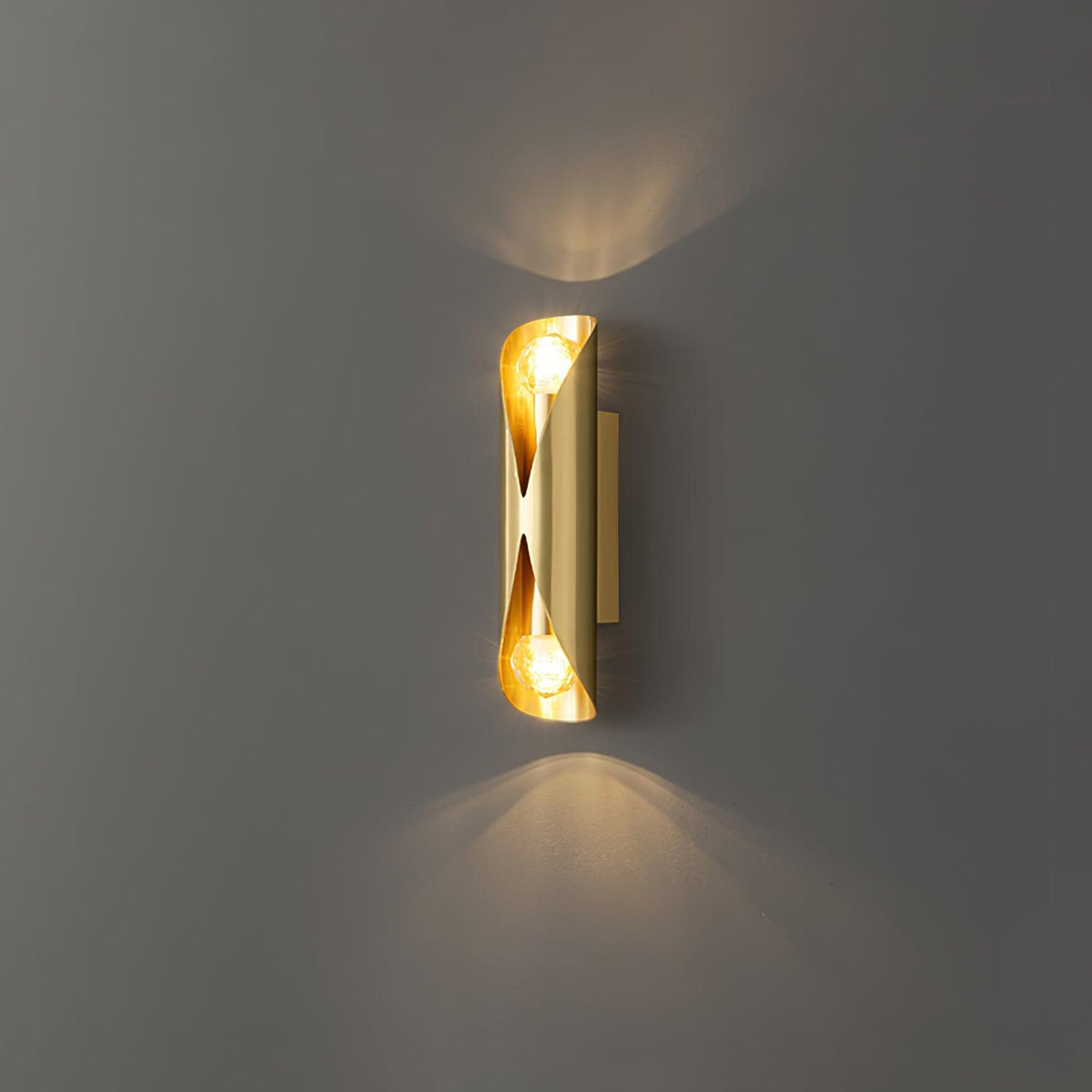 Avynila Modern Minimalist Diamonds Brass Wall Lamp