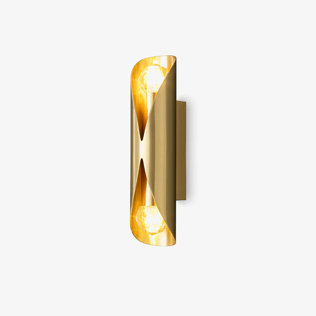 Avynila Modern Minimalist Diamonds Brass Wall Lamp