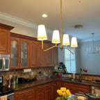 Diana Chandelier Tapered Shades Linear