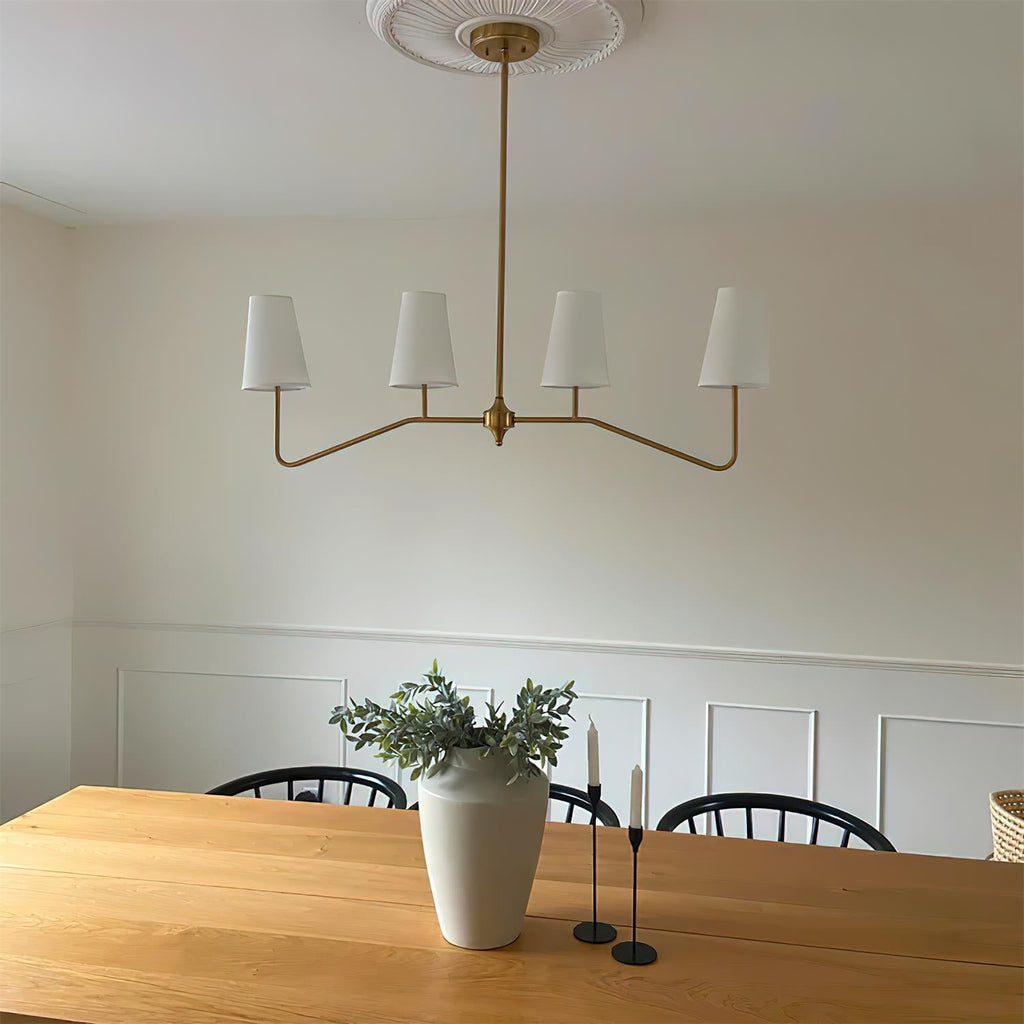 Diana Chandelier Tapered Shades Linear