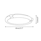 Ceiling Light Round Acrylic Panel Walnut Resin A/B Model Natural