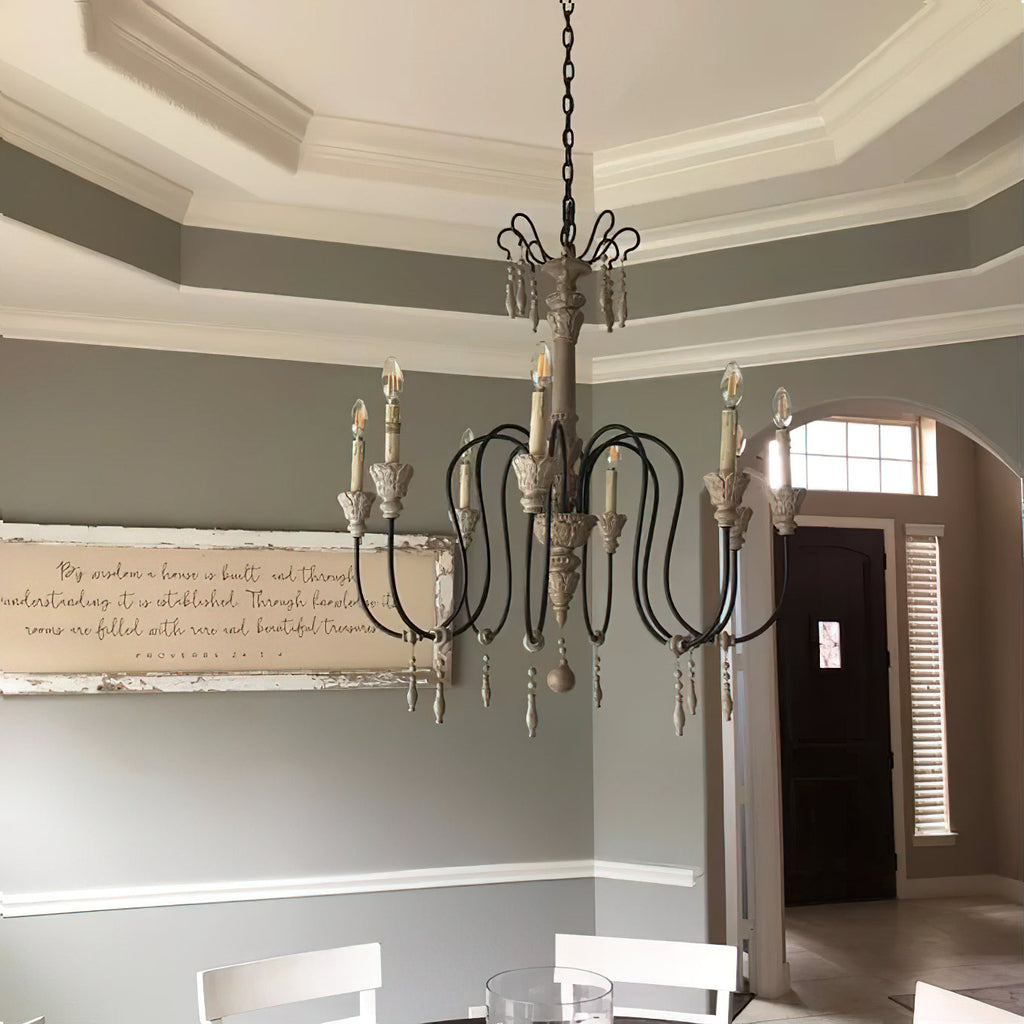 Epoch Postmodern Luxury Wood Chandelier