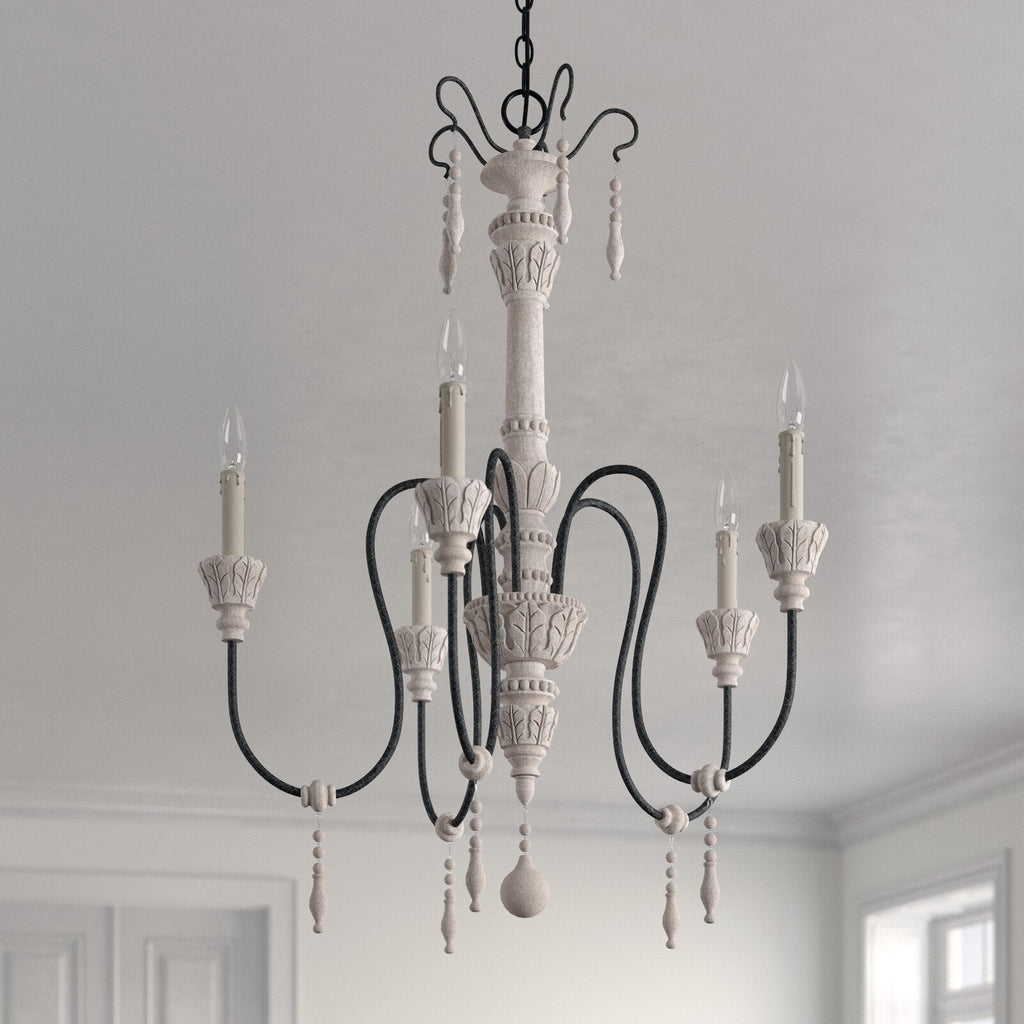 Epoch Postmodern Luxury Wood Chandelier