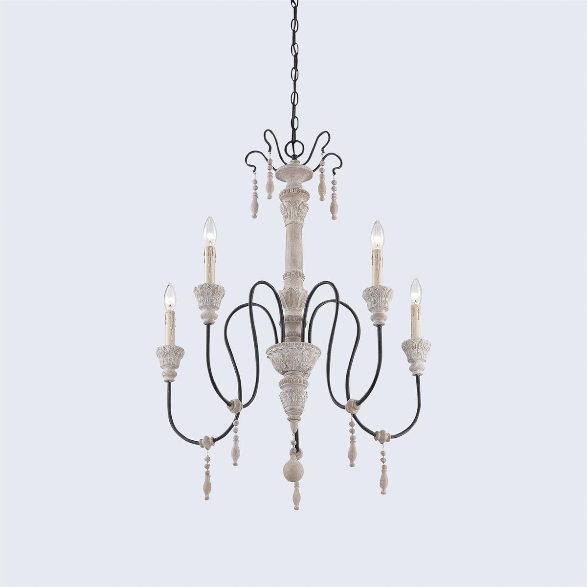 Epoch Postmodern Luxury Wood Chandelier