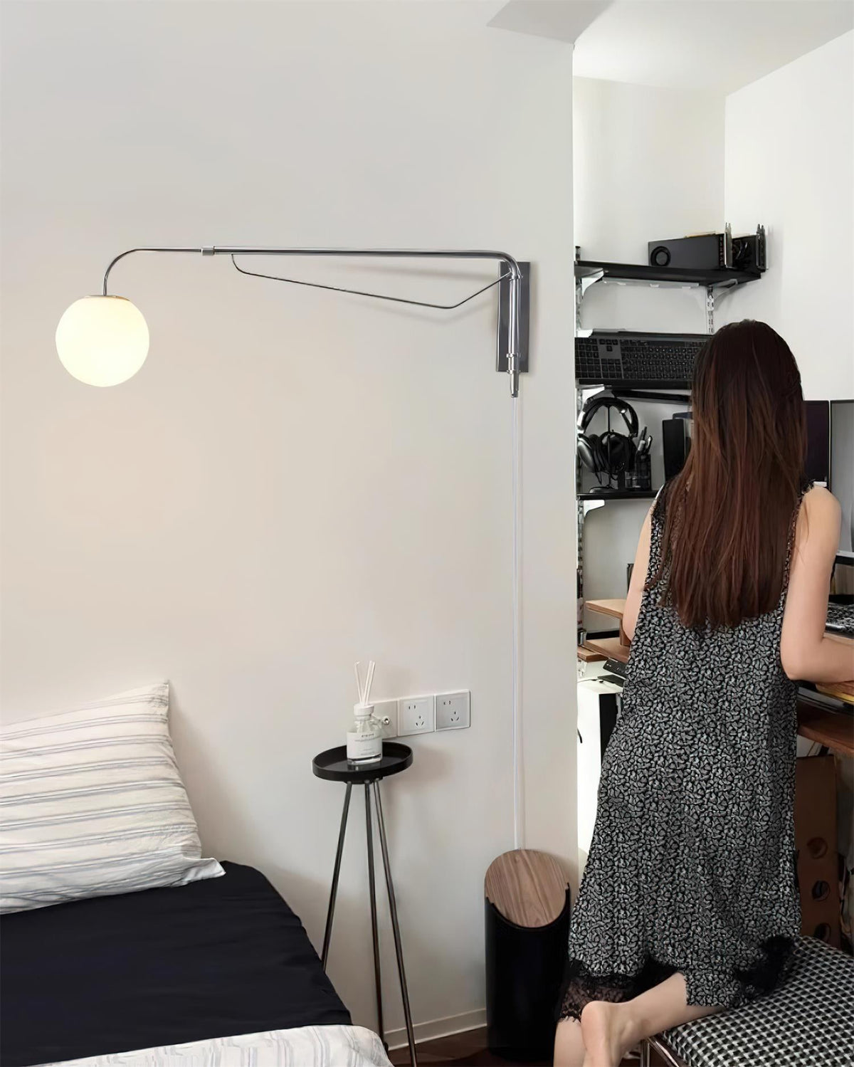 Orbit Modern Swing Arm Wall Lamp