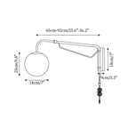 Orbit Modern Swing Arm Wall Lamp