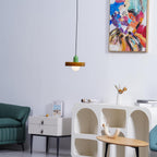 Ideal Modern Minimalist Disc Orb Glass Pendant Light