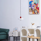 Ideal Modern Minimalist Disc Orb Glass Pendant Light