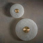 Selina Minimalist Alabaster Ceiling Light