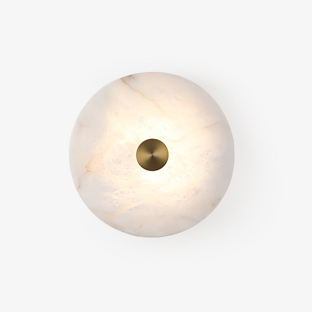 Selina Minimalist Alabaster Ceiling Light