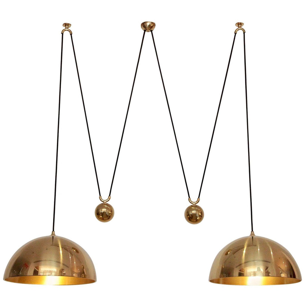 Omen Modern Minimalist Dome Balance Brass Pendant Lamp