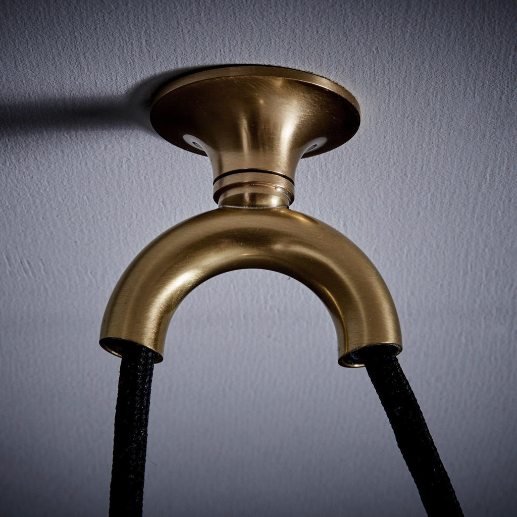 Omen Modern Minimalist Dome Balance Brass Pendant Lamp