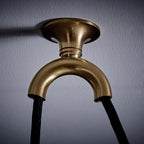 Omen Modern Minimalist Dome Balance Brass Pendant Lamp